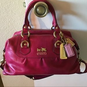 Authentic Coach signature pink bag